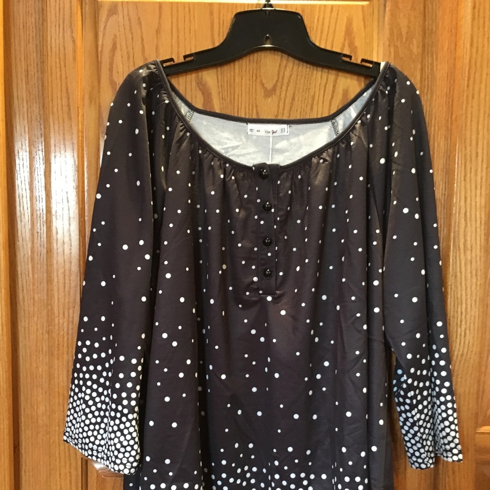 Polkadot cute Tunic 4X nwt